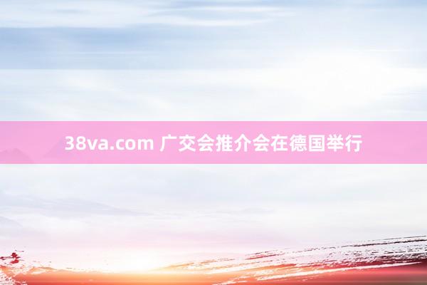 38va.com 广交会推介会在德国举行