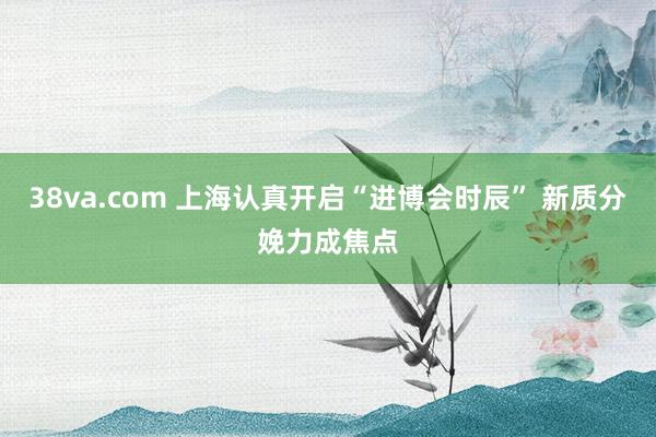 38va.com 上海认真开启“进博会时辰” 新质分娩力成焦点