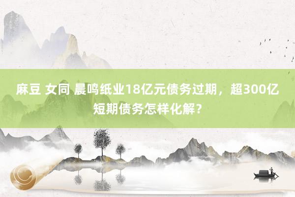 麻豆 女同 晨鸣纸业18亿元债务过期，超300亿短期债务怎样化解？