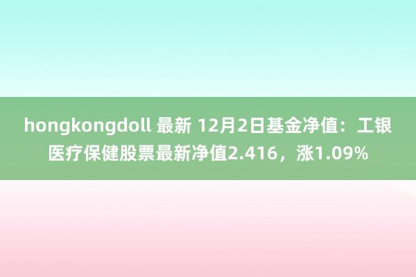 hongkongdoll 最新 12月2日基金净值：工银医疗保健股票最新净值2.416，涨1.09%