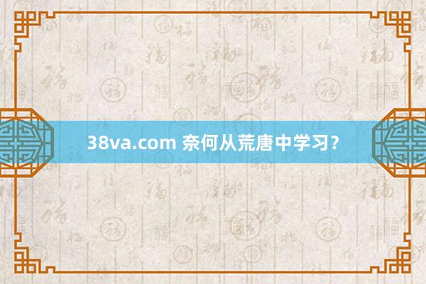 38va.com 奈何从荒唐中学习？